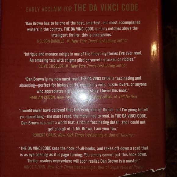 The Davinci Code Hardcover Book - Picture 4 of 4